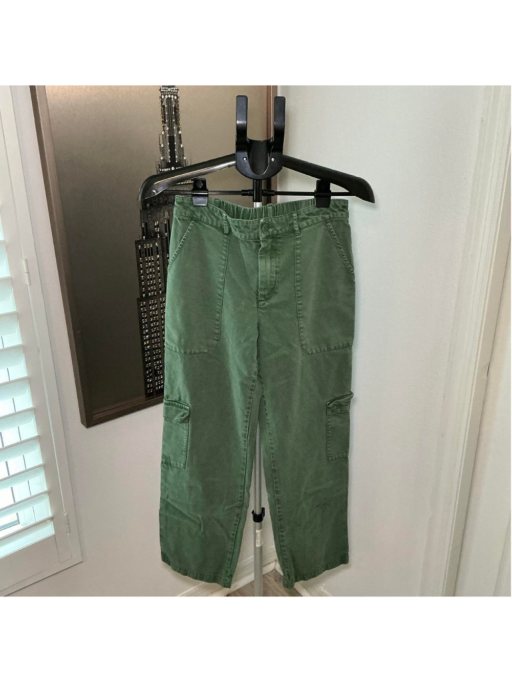 YFB Young Fabulous & Broke Green Cargo Pants Size Small Y2K Utility